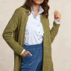 Outlet River Woods Lange gestipte V-hals cardigan olijfgroen -