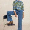 Outlet River Woods Lange katoenen broek blauw -