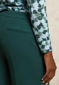 Outlet River Woods Lange katoenen broek groen -