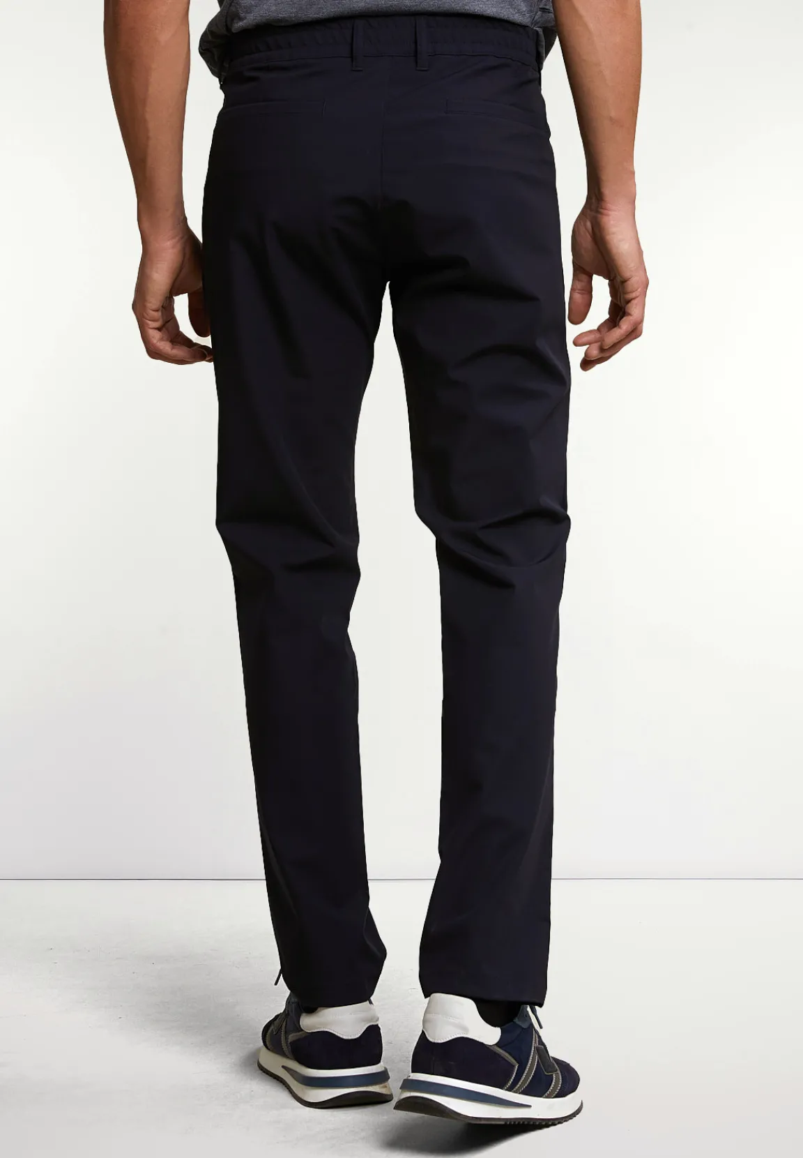 Sale River Woods Lange technische stretch broek dark navy -