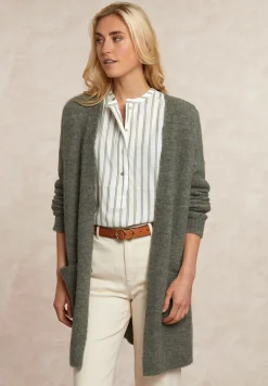 Hot River Woods Lange V-hals cardigan khaki -