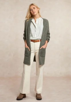 Hot River Woods Lange V-hals cardigan khaki -