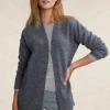 Sale River Woods Lange V-hals cardigan lange mouwen grijs -