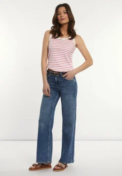 Sale River Woods Lange wijde jeansbroek blauw -