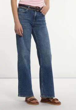 Sale River Woods Lange wijde jeansbroek blauw -