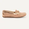 Clearance River Woods Lederen gevlochten loafers roze -