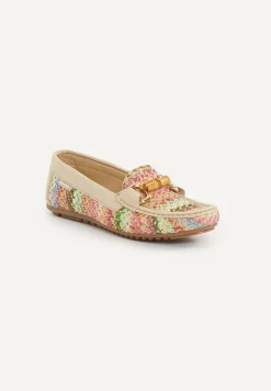 Sale River Woods Lederen gevlochten loafers multi -