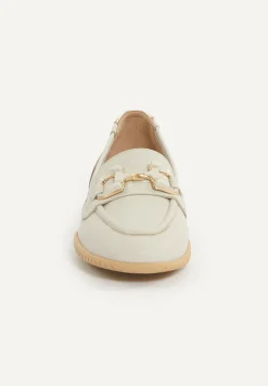New River Woods Lederen loafers beige -