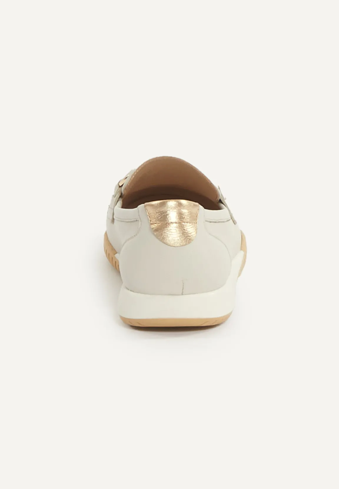 New River Woods Lederen loafers beige -