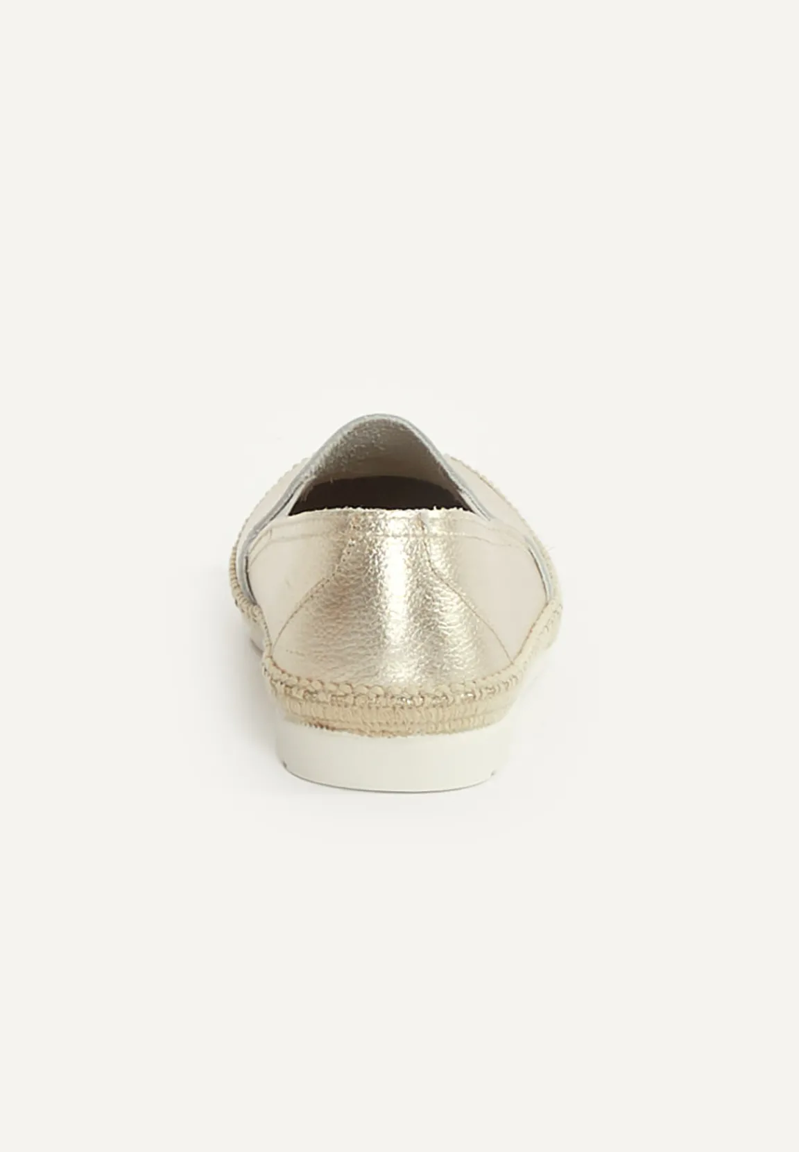 Fashion River Woods Lederen loafers goudkleur -