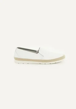 Hot River Woods Lederen loafers wit -