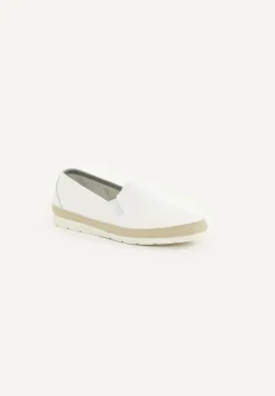 Hot River Woods Lederen loafers wit -