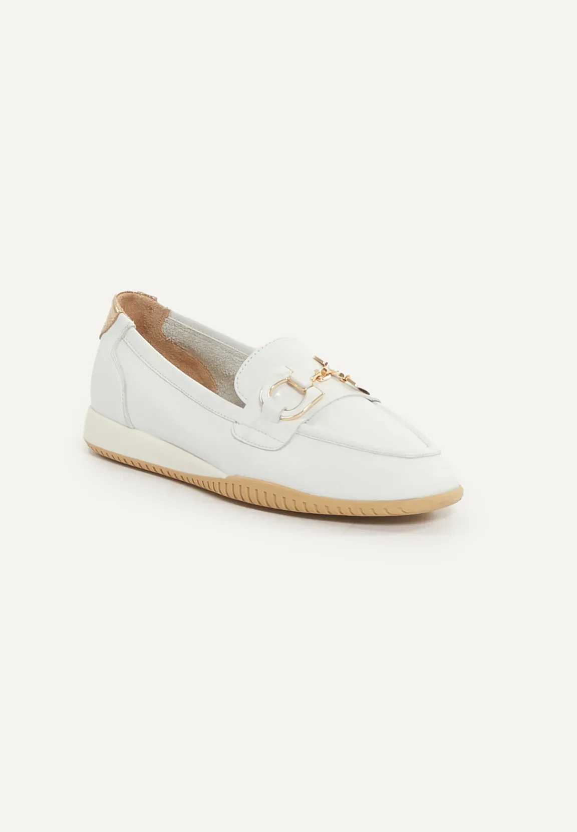 Discount River Woods Lederen loafers wit -