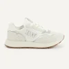 Outlet River Woods Lederen sneakers met veters wit -