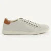 New River Woods Lederen sneakers met veters écru -
