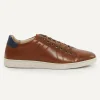 Best River Woods Lederen sneakers met veters bruin -