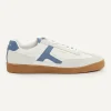 New River Woods Lederen sneakers met veters wit -
