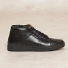 Outlet River Woods Lederen sneakers met veters zwart -