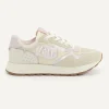 Outlet River Woods Lederen sneakers met veters beige -