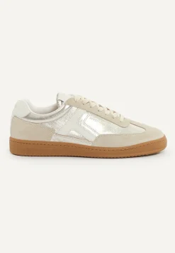 Online River Woods Lederen sneakers met veters beige -