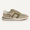 Online River Woods Lederen sneakers met veters kaki -