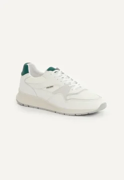 Online River Woods Lederen sneakers met veters wit -