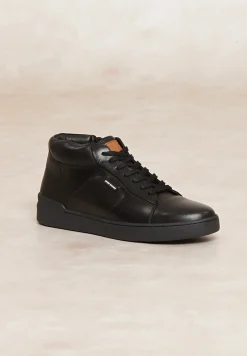 Outlet River Woods Lederen sneakers met veters zwart -