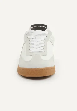 Discount River Woods Lederen sneakers met veters écru -