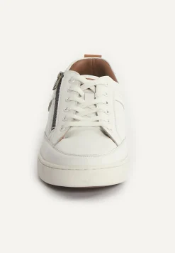 Online River Woods Lederen sneakers met veters wit -
