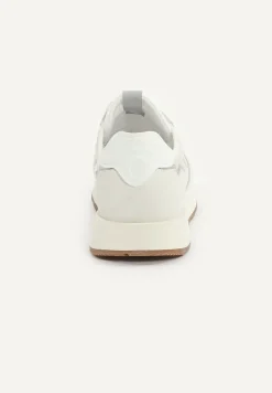 Outlet River Woods Lederen sneakers met veters wit -