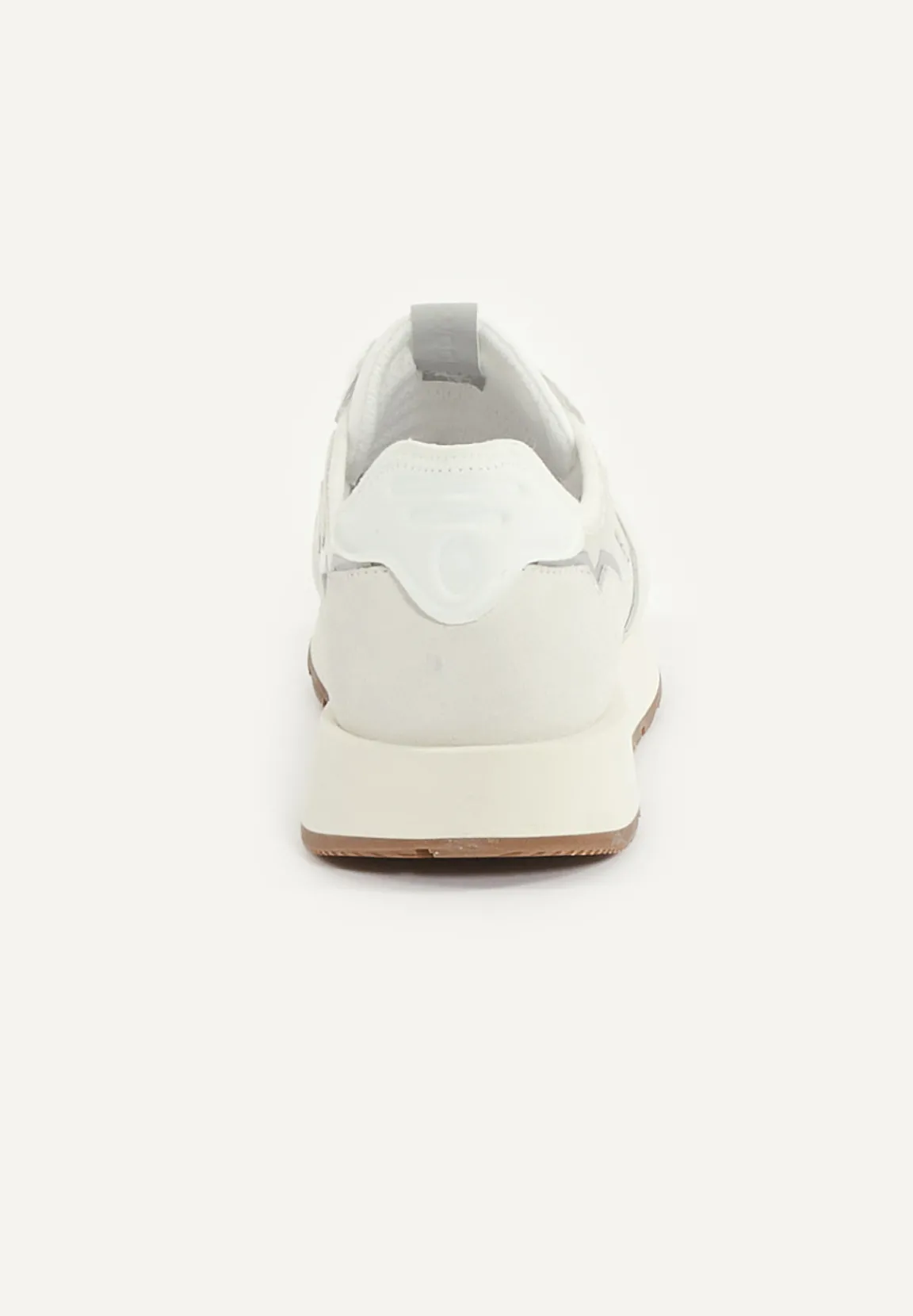 Outlet River Woods Lederen sneakers met veters wit -