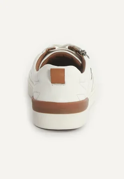 Online River Woods Lederen sneakers met veters wit -