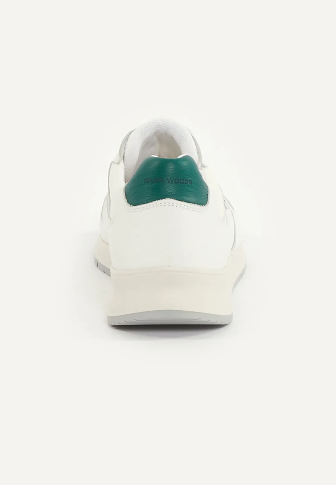 Online River Woods Lederen sneakers met veters wit -