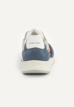 Sale River Woods Lederen sneakers met veters blauw -