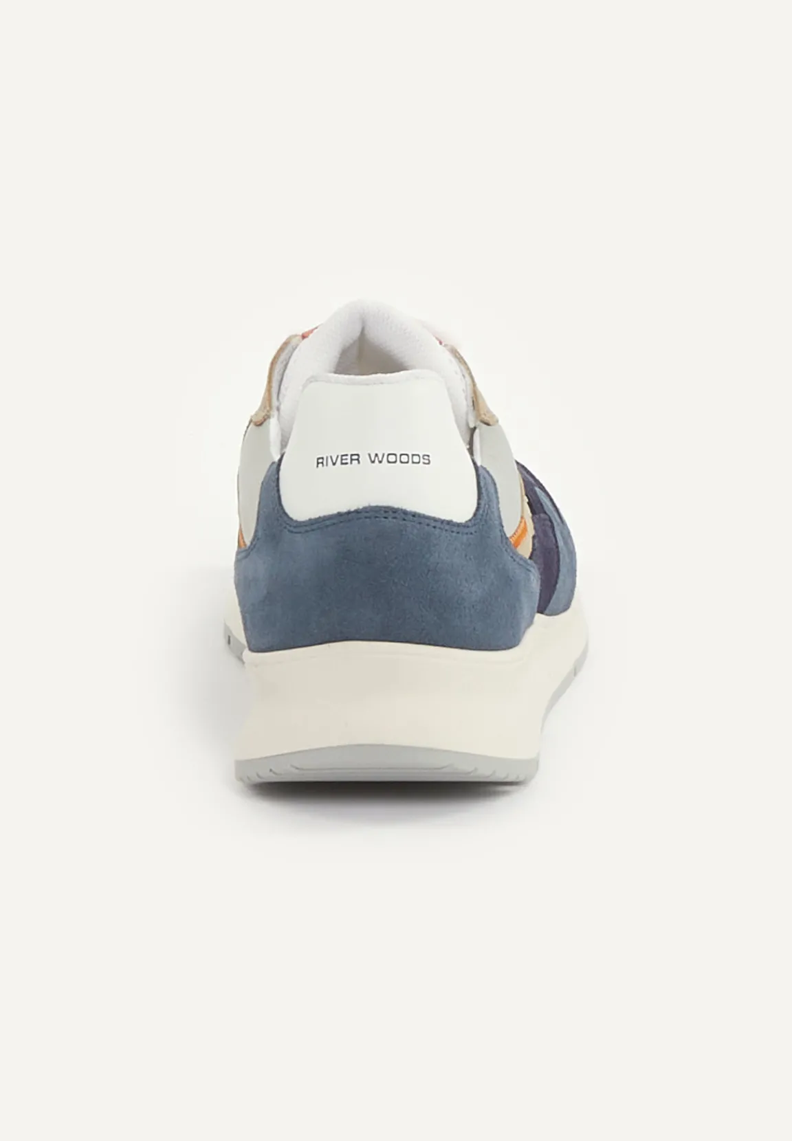 Sale River Woods Lederen sneakers met veters blauw -