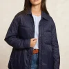 Best River Woods Licht gewatteerd jasje opgestikte zakken navy -