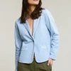 New River Woods Lichtblauwe sportieve blazer 2 zakken -