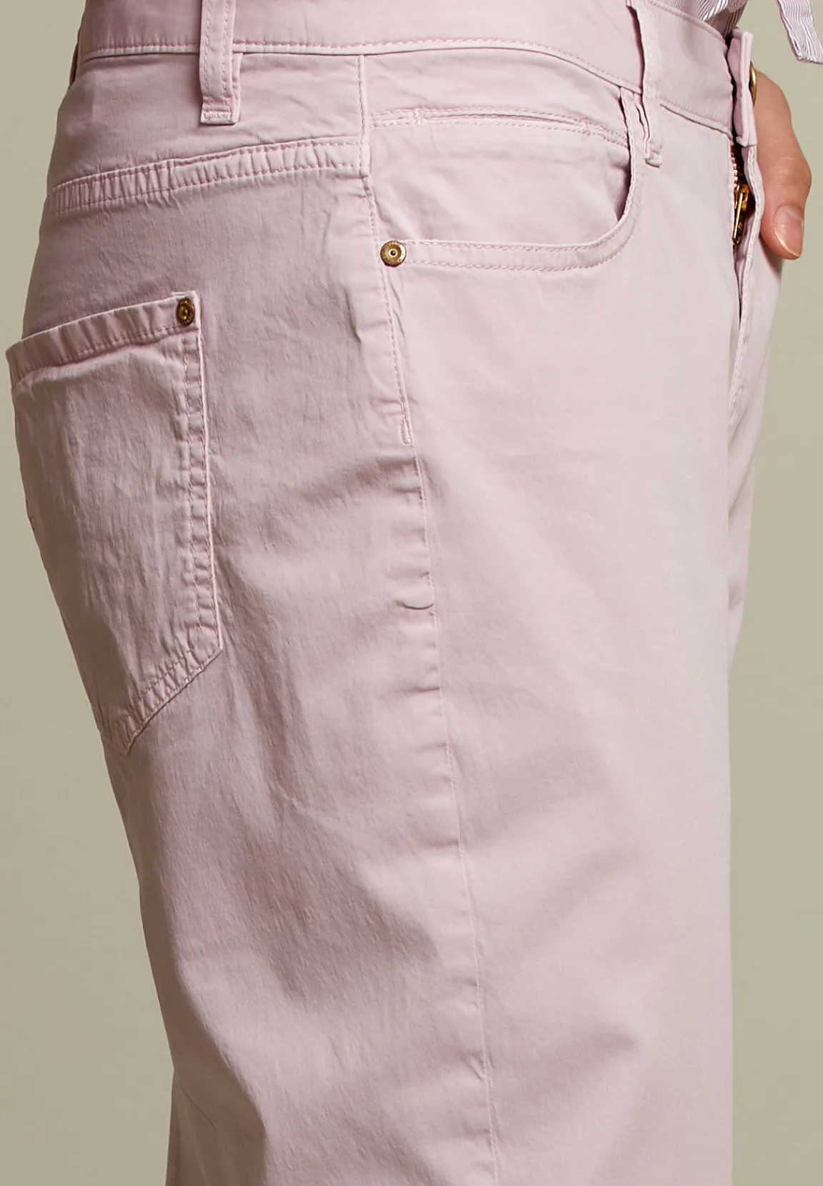 Fashion River Woods Lila broek in katoen -