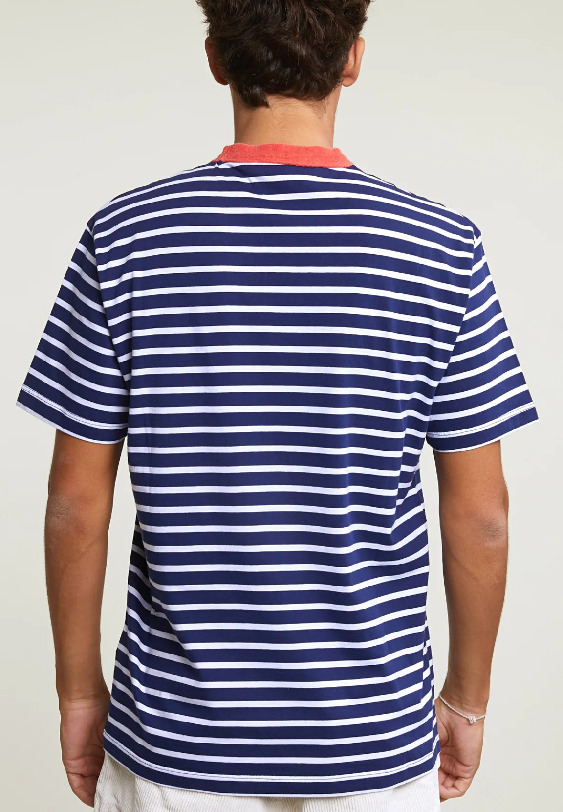 Fashion River Woods Loose fit gestreepte T-shirt blauw/wit -