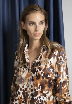Fashion River Woods Lossere klassieke blouse in multi -
