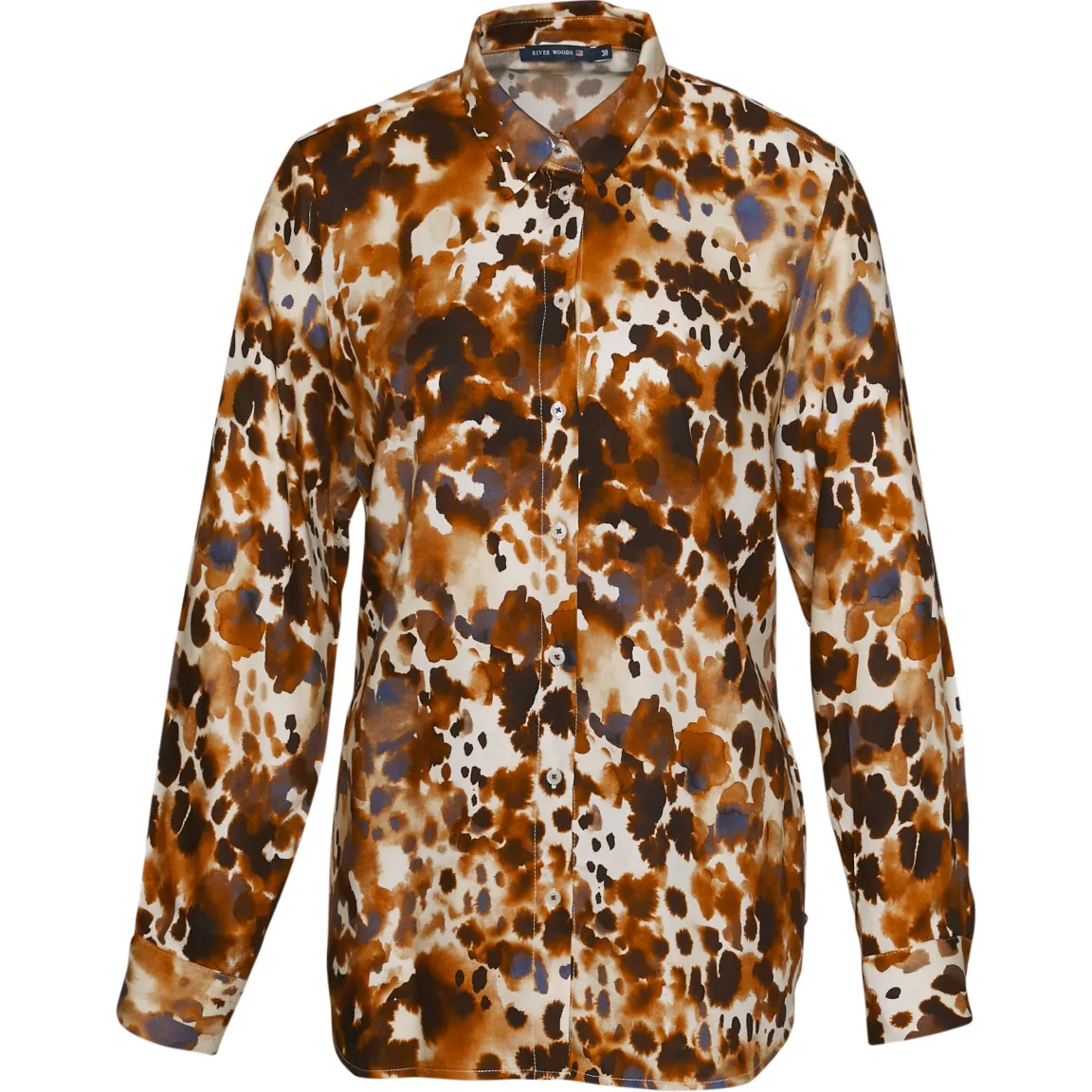 Fashion River Woods Lossere klassieke blouse in multi -