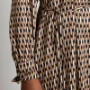 Hot River Woods Loszittende jurk in viscose in bruin -