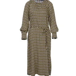 Hot River Woods Loszittende jurk in viscose in bruin -