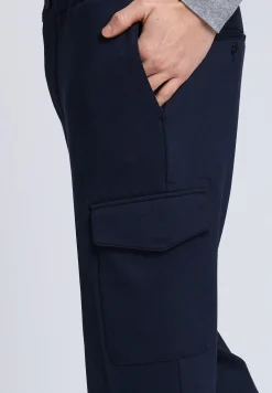 New River Woods Marineblauwe cargo joggingbroek in blauw -