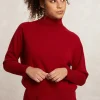 Discount River Woods Merinotrui opstaande kraag rood -