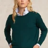 Outlet River Woods Merinotrui rond hals groen -