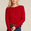 Clearance River Woods Merinotrui rond hals rood -