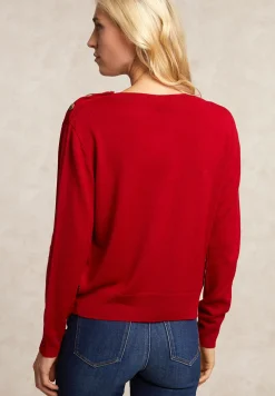 Clearance River Woods Merinotrui rond hals rood -
