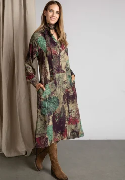Fashion River Woods Midi-jurk in katoen in multi -