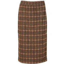 Clearance River Woods Midirok in jacquard in bruin -